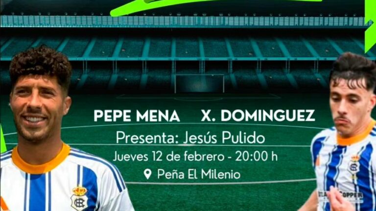 La Peña Recreativista El Milenio acoge una nueva charla coloquio con Pepe Mena y Xabi Domínguez