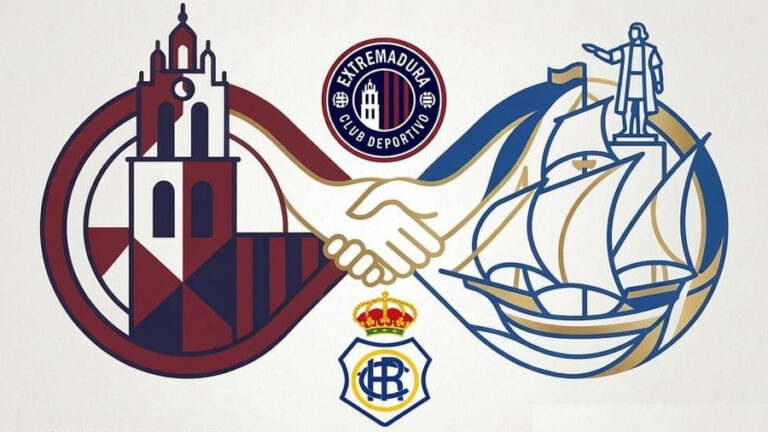Hermanamiento histórico entre aficiones: unión de peñas del Extremadura y el Recreativo
